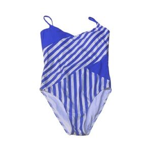 Summersalt Women’s One Piece in Blue and White Stripes